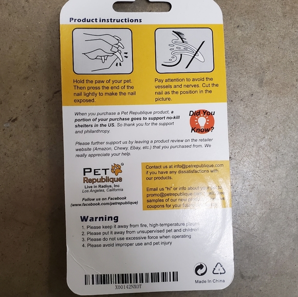 Pet nail clipper for cats and small pets - Picture 2 of 2